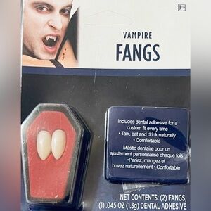 Novelty Vampire Fangs for Halloween costume. New and sealed